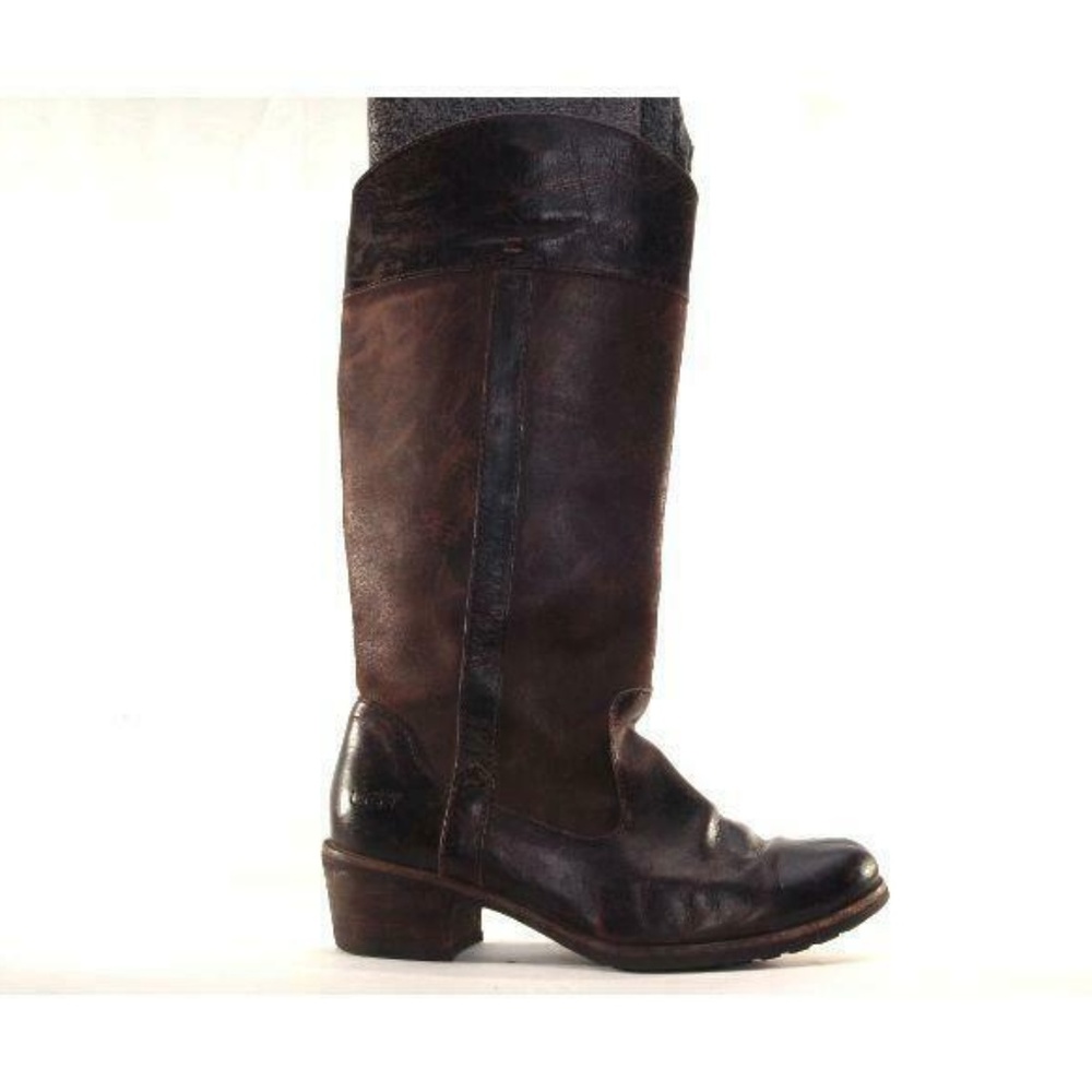 UGG BOOTS CASSIS western boots leather brown 6